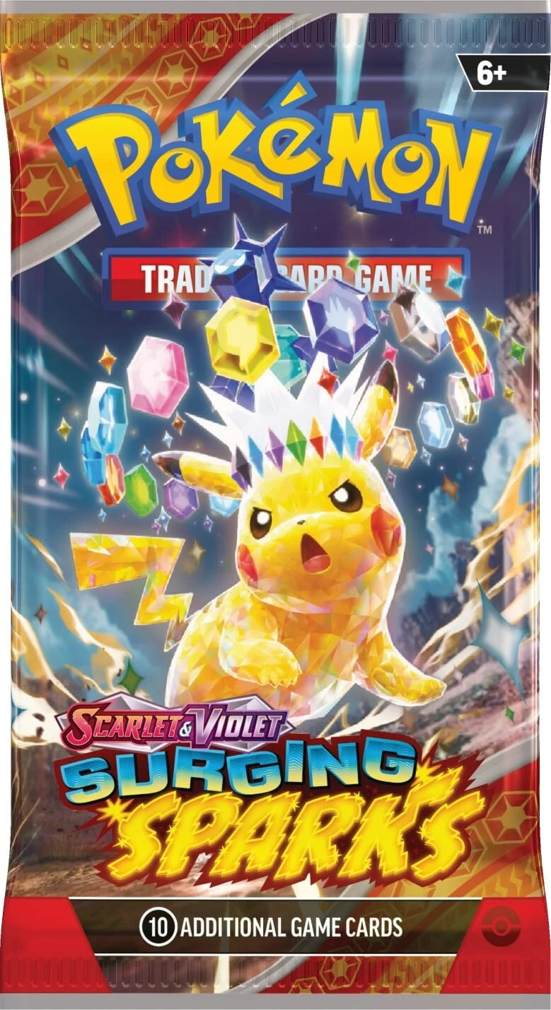 Pokémon TCG: Scarlet & Violet - Surging Sparks booster pack.