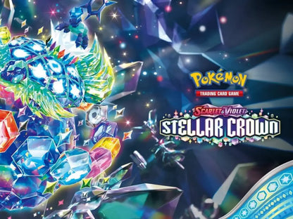 Pokémon TCG: Scarlet & Violet Stellar Crown booster pack.