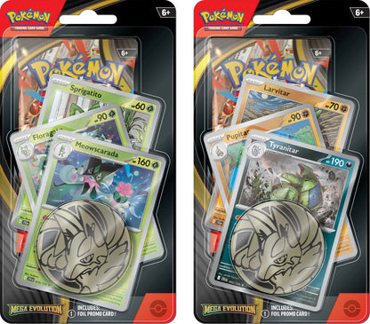 Pokémon TCG: Mega Evolutions Premium Checklane (1 pack, 3 Promo cards & Coin)