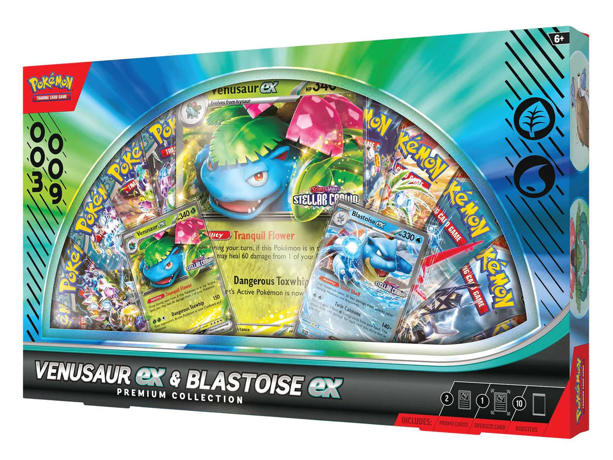 Pokémon TCG: Venusaur EX & Blastoise EX Premium Collection